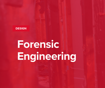 red image with the text on it reading "Forensic Engineering".